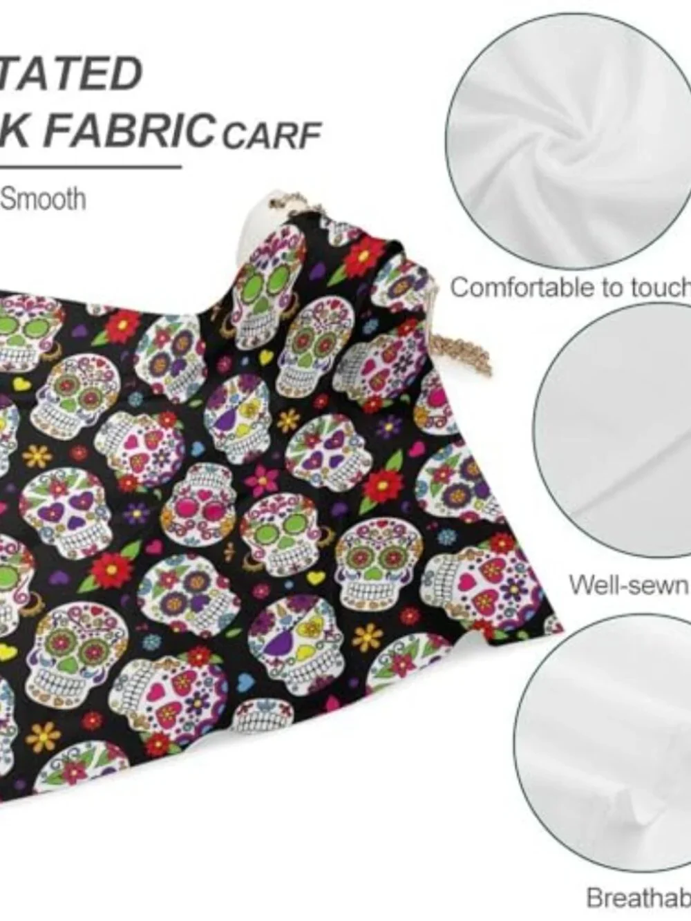 Silk Satin Square Head Scarf for Women Hair Wrap Bandana Hand Rolling Edge